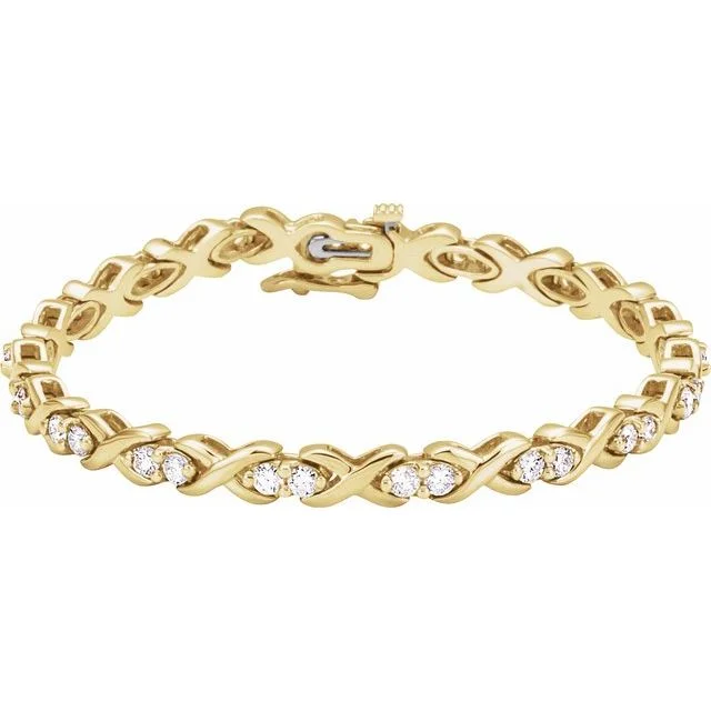 Accented Line / Tennis Bracelet