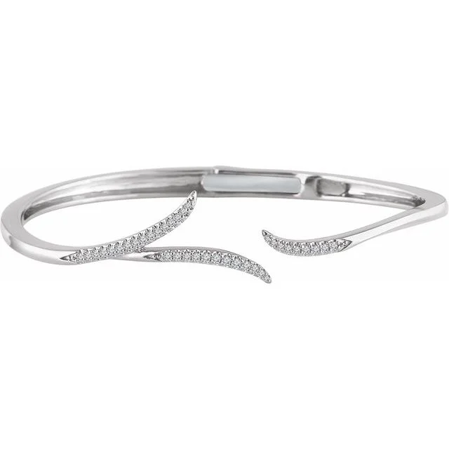 Freeform Hinged Cuff Bracelet