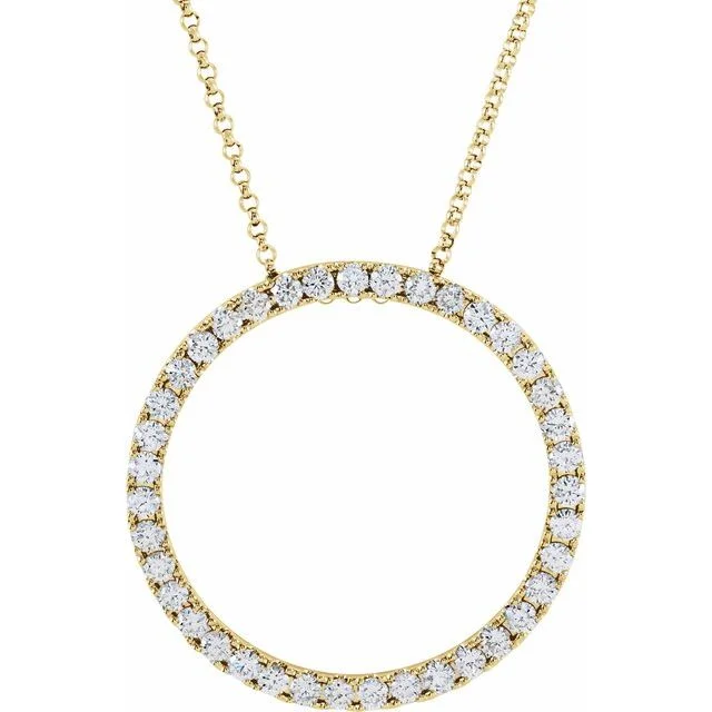 Accented Circle Necklace