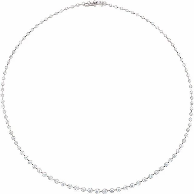 Accented Line / Tennis Necklace