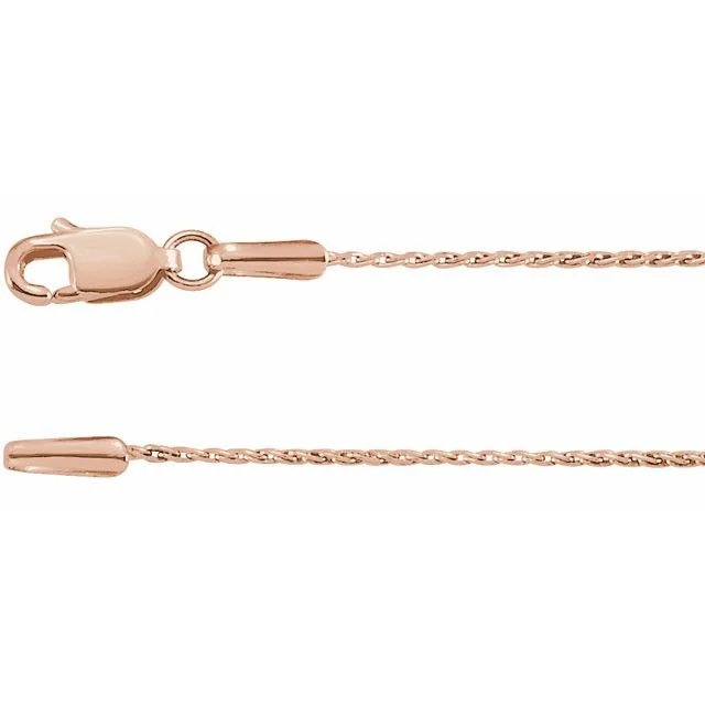 1.05 mm Diamond-Cut Wheat Chain