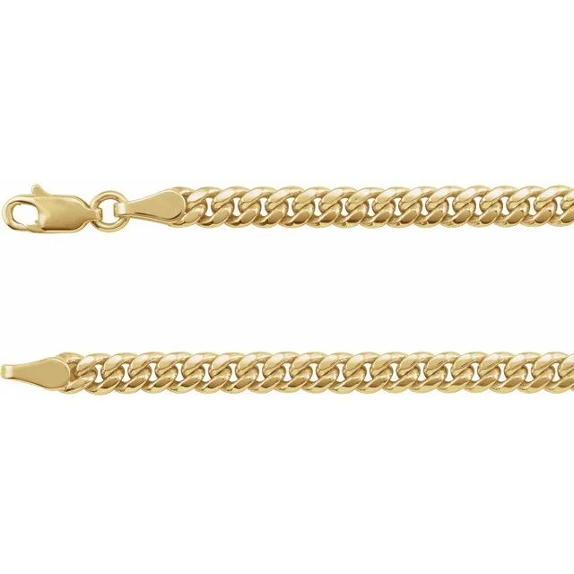 4.4 mm Hollow Miami Cuban Curb Chain
