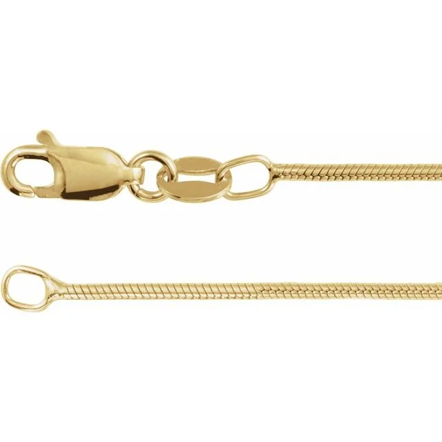 1.2 mm Round Snake Chain