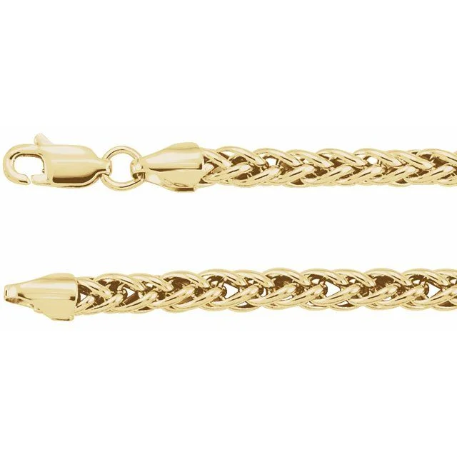 3.25 mm Hollow Palma Wheat Chain