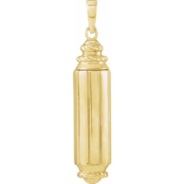 Cylinder Ash Holder Pendant